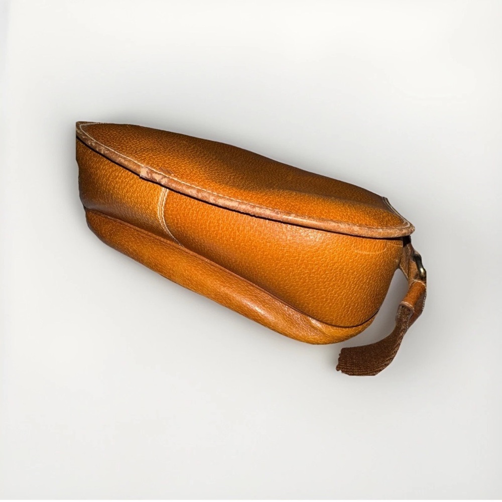 Mark Cross Vintage Leather Flap Crossbody Shoulder Bag Brown Italy 90s RARE - Picture 5 of 9